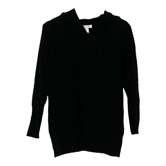 Denim & Co. Crossover V-Neck Long Sleeve Pullover Sweater - Picture 3 of 3